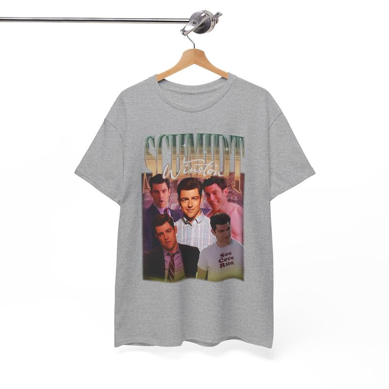 Nick Miller & Winston Schmidt College Retro T-Shirt , Schmidt Shirt, Schmidt Vintage Tshirt, New Girl, Tee Top Funny TV Icon Gift