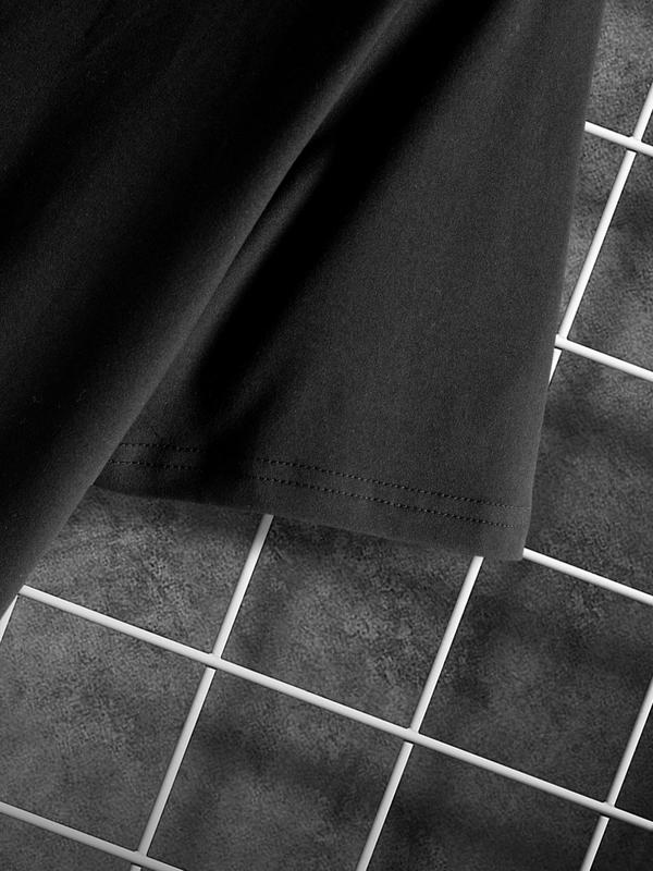 Men's Letter Print Round Neck GraphicÃ‚Â Tee, Summer Clothes,Ã‚Â Regular Fit Casual Short Sleeve T-shirt for Daily Outdoor Wear, Men Summer Streetwear Top f