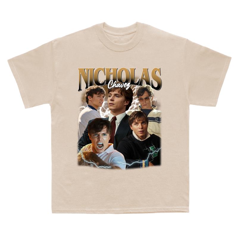 Nicholas Chavez Vintage T-Shirt, Nicholas Chavez Fan Tees Casual Fit Fabric Top, Ideal Gift for Movies Lovers - Fleece, Womenswear