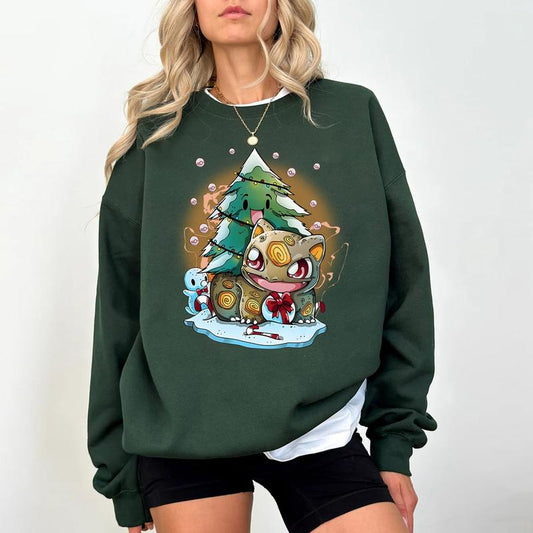 Bulbasaur Christmas Tree Sweatshirt, Bulbasaur Christmas Sweater, Anime Christmas Tree Shirt , Vintage Bulbasaur Christmas Pine Tree, Christmas Pokemo