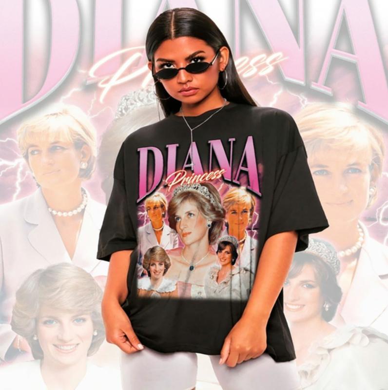 Retro Princess Diana Shirt - Vintage Princess Diana Shirt, Princess Diana Tshirt Top Womenswear