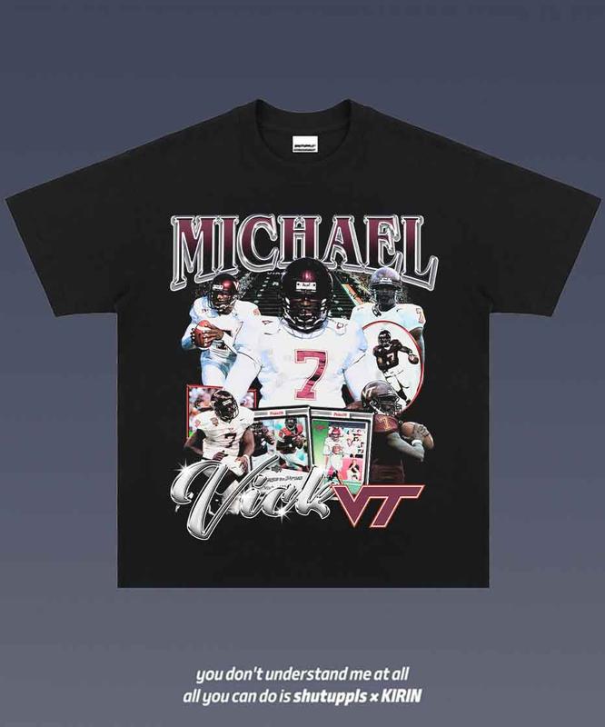 MICHAEL VICK 1.4 VINTAGE TEE  UNISEX GRAPHIC T-SHIRT