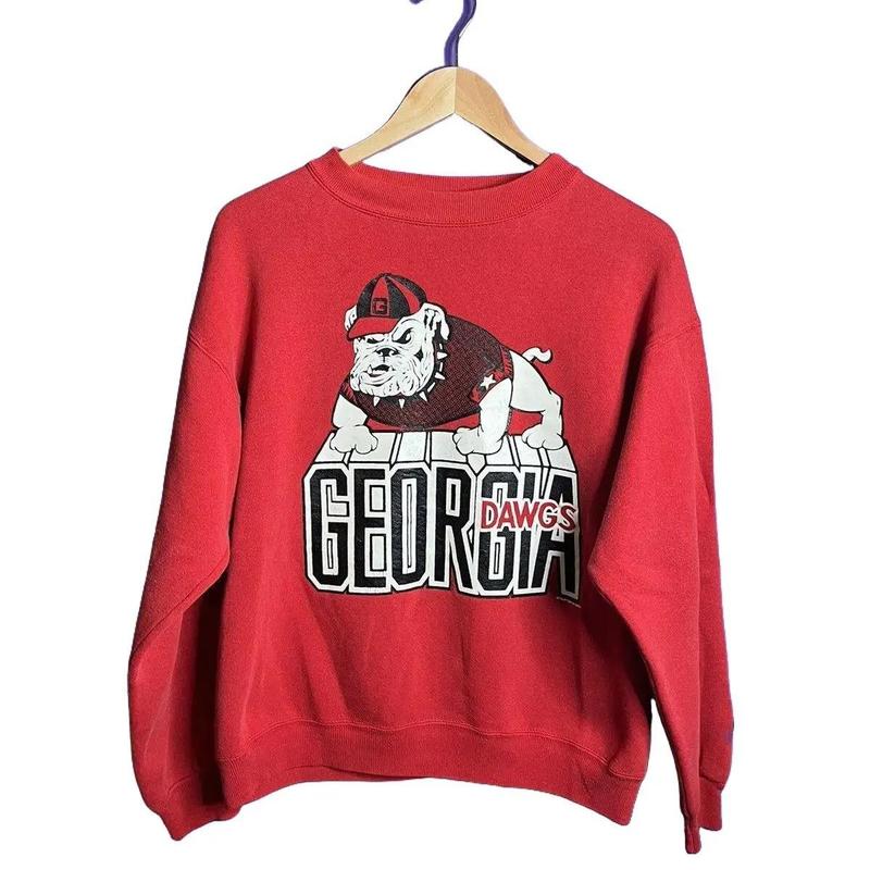 Vintage 90s Georgia Bulldogs Football Shirt,  Football Unisex t-shirt, sweatshirt, hoodie Cotton Pullover Menswear Day
