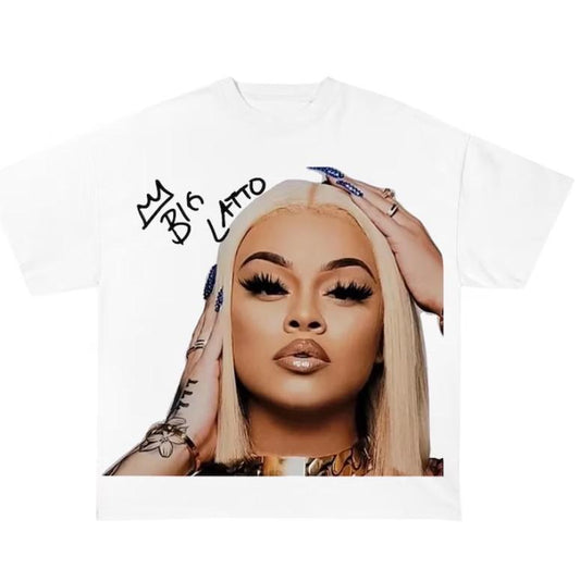 BIG LATTO 90's Vintage Style T-shirt - Unisex tee - BIg Latto Merch