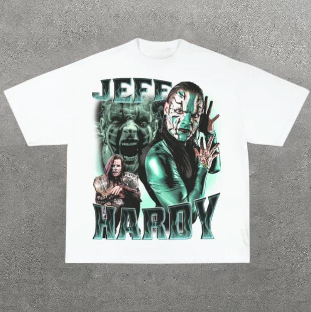 VINTAGE TEE  JEFF HARDY, Prints Vintage T-Shirt, Wrestler Shirt, WWE Shirt, Y2k Shirt, Vintage Graphic Tee, Unisex T-Shirt, Gift For Him, Adult Casual