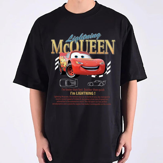 Vintage Lightning McQue  n Shirts, 95 Lightning Cars Movie Lovers Couple Gifts for Boyfriend