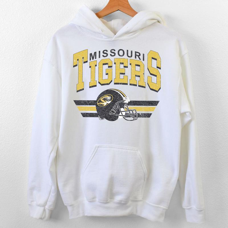 Missouri Tigers Vintage Football NCAA Sweatshirt - Tshirt - Hoodie, University of Missouri Unisex Football NCAA Shirt, Unisex Vintage NCAA Shirt, Clas