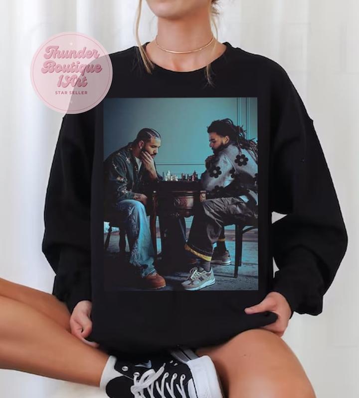 Vintage Drake J.Cole It's All a Blur Tour 2024 Shirt,Retro Big As The What Tour 90s Rap Shirt,Hip Hop Rap Sweatshirt,Gift for Fans - Unisex T-Shirt, H