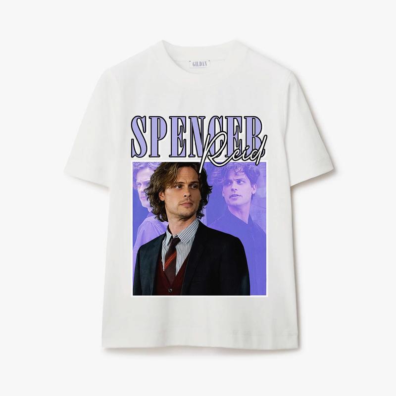 Spencer Reid 90â€™s Vintage Tee - T-shirt full size Classic Collar
