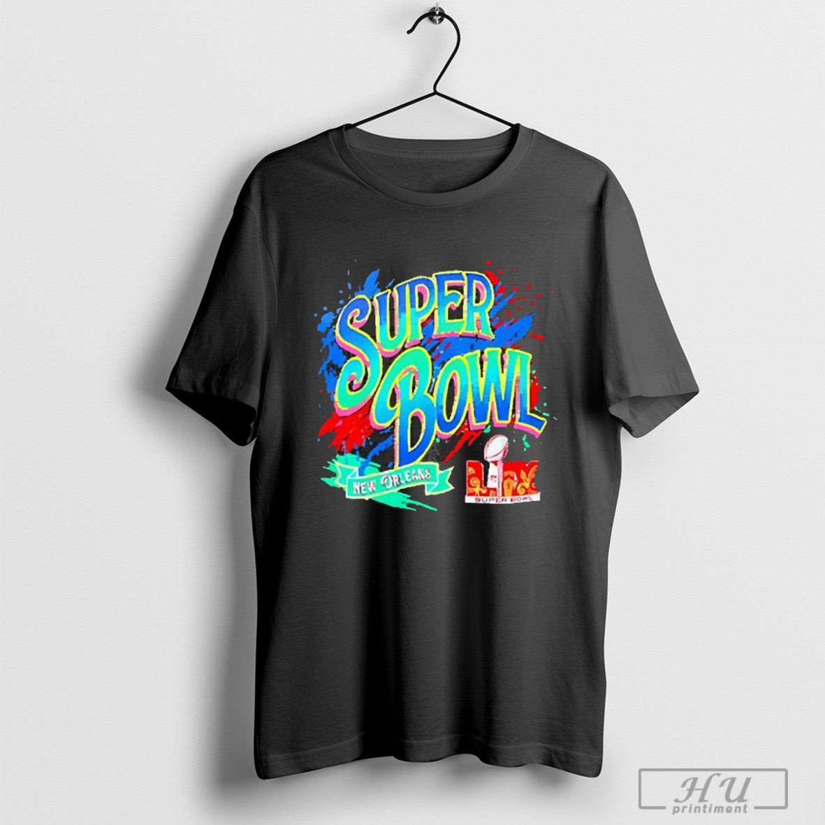 Super Bowl Lix New Orleans Graphic Paint 2025 T Shirt Sweatshirt