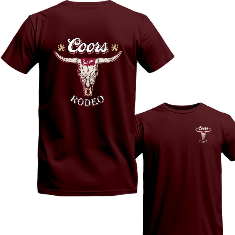 Coors Banquet Rodeo Graphic T-Shirt - Vintage Over Gift For Her Gift 2 Sides TShirt Unisex Shirt Menswear top Underwear Streetwear