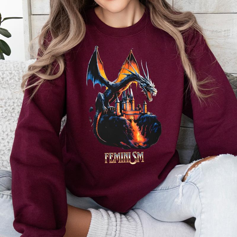 FÐµminism Dragon Fantasy Vintage Shirts