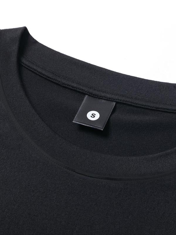 Men's Letter Print Round Neck Graphic Tee, Regular Fit Casual Crewneck Short Sleeve T-shirt, Men's T Shirts, T Shirts for Men,Ã‚Â Streetwear Graphic Tees