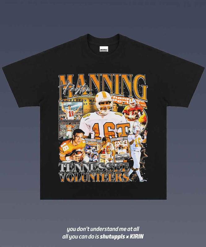 PEYTON MANNING 1.0 VINTAGE TEE  UNISEX GRAPHIC T-SHIRT