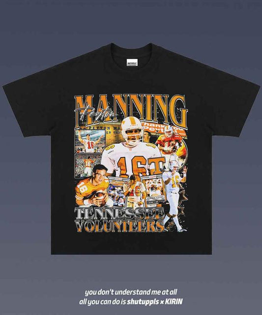 PEYTON MANNING 1.0 VINTAGE TEE  UNISEX GRAPHIC T-SHIRT