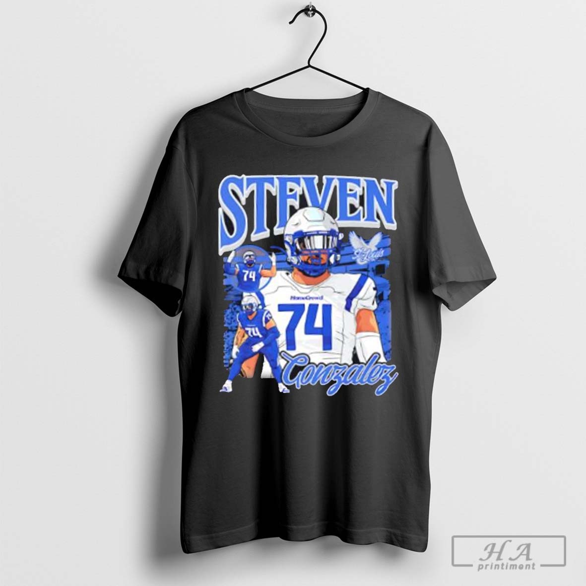 St. Louis Battlehawks Steven Gonzalez graphic T-shirt