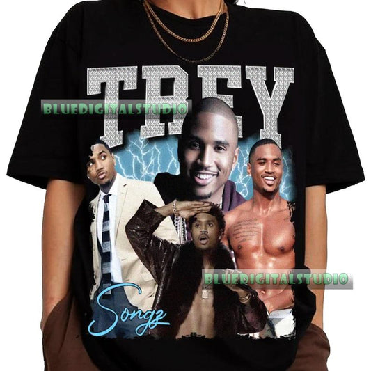 Vintage Trey Songz Tshirt, Bootleg Shirt, The Love Hard Tour 2024 Shirt, Trey Songz Concert Shirt, Trey Songz Fan Gift, Trey Songz Tee - Unisex T-Shir