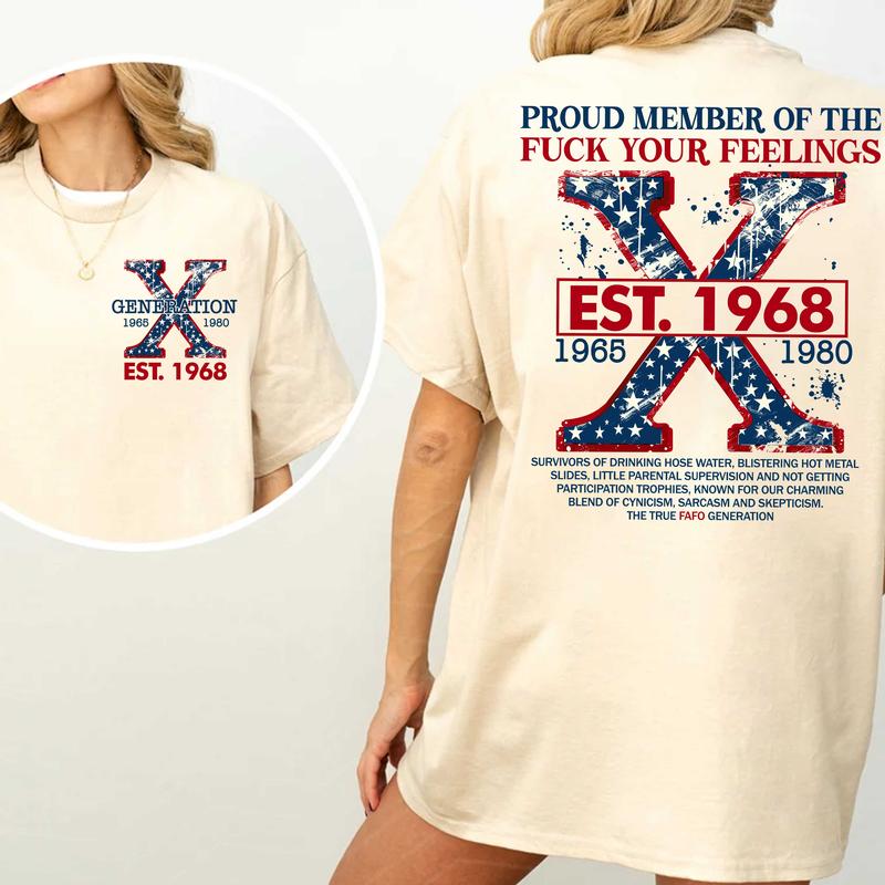 Gen X Custom Shirt Raised On Hose Water & Neglect T-Shirt, Funny Vintage Inspired GenX Humor Tee