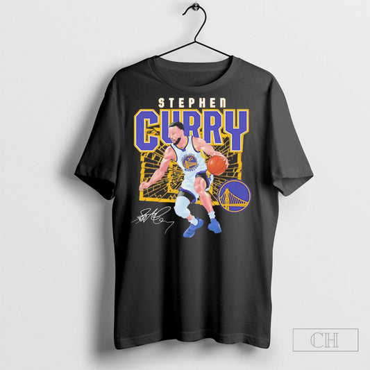 Steph Curry Golden State Warriors Nba Basketball Shattered Signature Vintage Shirt