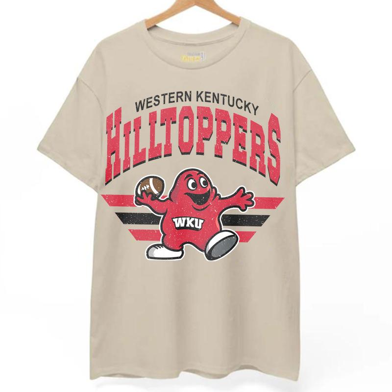 Western Kentucky Hilltoppers Vintage Football NCAA Sweatshirt - Tshirt - Hoodie, Western Kentucky University Unisex Football NCAA Shirt, Unisex Vintag