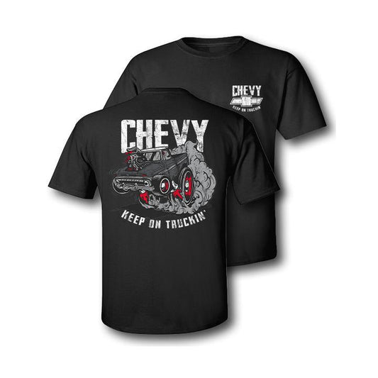 Youth Chevrolet Keep on Truckin' T-Shirt Ã¢â‚¬â€œ Vintage Cotton Crewneck Top for Casual Fans