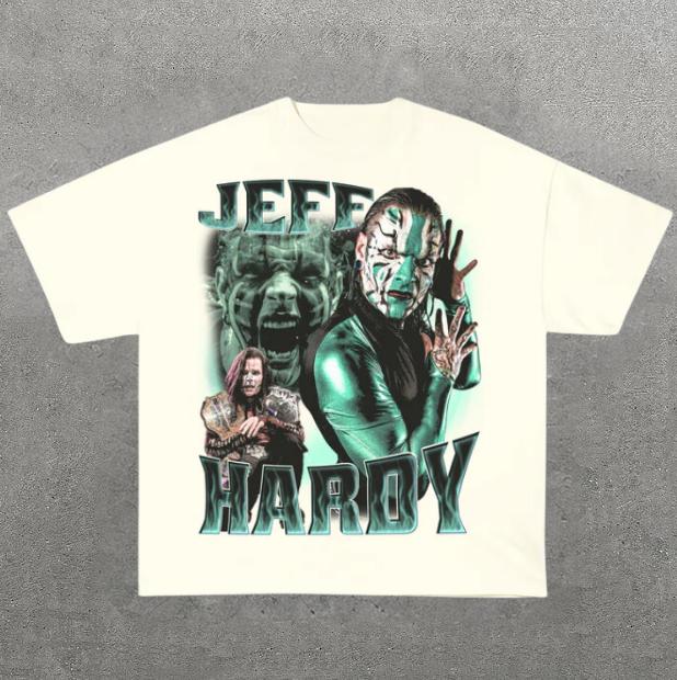 VINTAGE TEE  JEFF HARDY, Prints Vintage T-Shirt, Wrestler Shirt, WWE Shirt, Y2k Shirt, Vintage Graphic Tee, Unisex T-Shirt, Gift For Him, Adult Casual