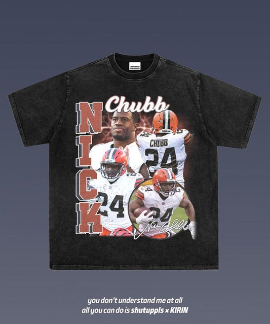 Nick Chubb 1.0 Graphic Tee  American Football  Gift For Fan