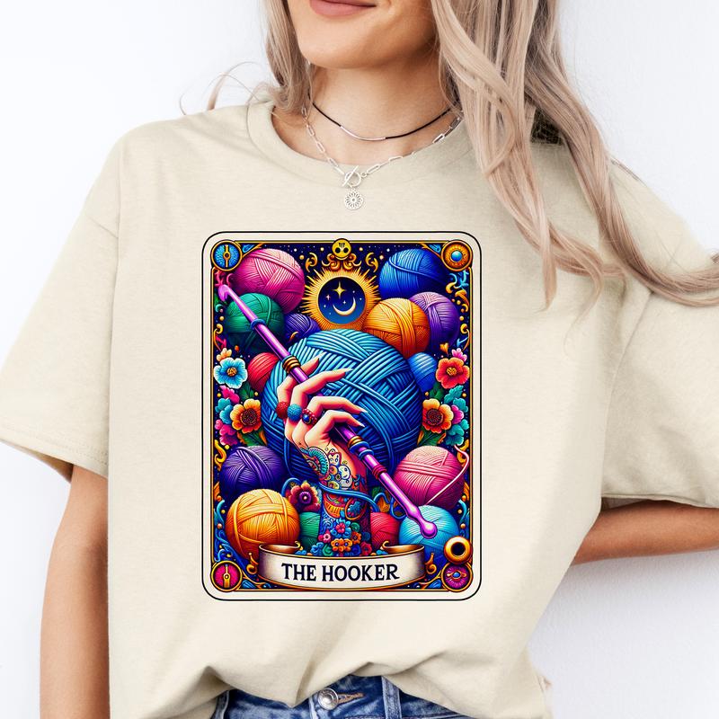 Tarot Card Funny T-Shirts - Print is Sublimation, Unisex T-Shirt, Funny Tee, Womenswear Graphic Tshirt Casual Fit