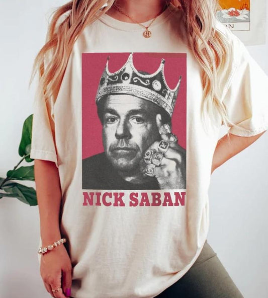 Nick Sa.ban Football Shirt,Nick Sa.ban Sweatshirt,Nick Saban Football 90s Fan Gift,Football Gift shirt,Football Tee,90s vintage shirt - Unisex T-Shirt