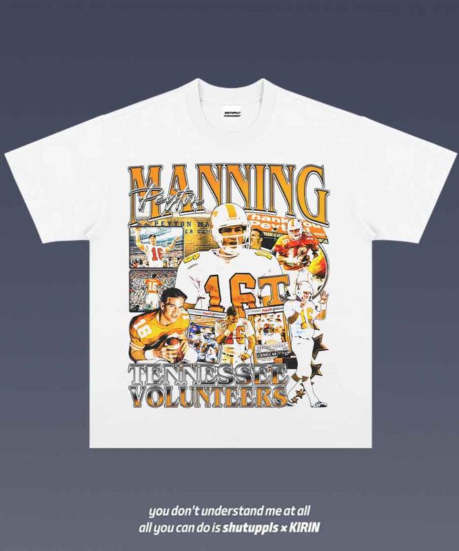 PEYTON MANNING 1.0 VINTAGE TEE  UNISEX GRAPHIC T-SHIRT