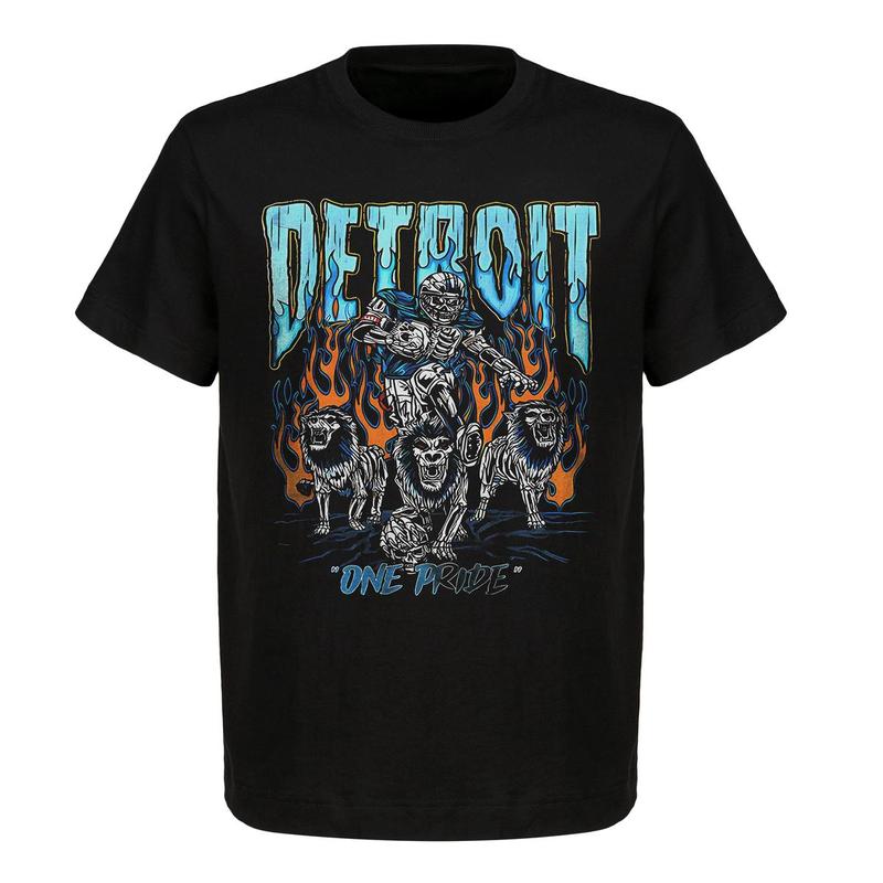 Detroit 'One Pride' Graphic T-Shirt Ã¢â‚¬â€œ Limited Edition, Full Cotton, Comfortable & Stylish American Football Merch - Classic Sport Graphic Tees - Unise