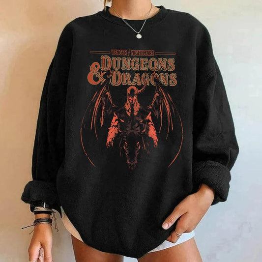 Vintage Dungeons & Dragons SWEATSHIRT, DnD Sweatshirt, DnD Shirt, Dungeon Master Sweatshirt, Fantasy Role Playing Game Shirt, D20, RPG, Vengernightmar