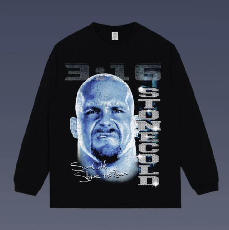 VINTAGE TEE  STONE COLD TEE, Prints Vintage T-Shirt, Wrestler Shirt, WWE Shirt, Vintage Graphic Tee, Unisex T-Shirt, Gift For All Menswear Top