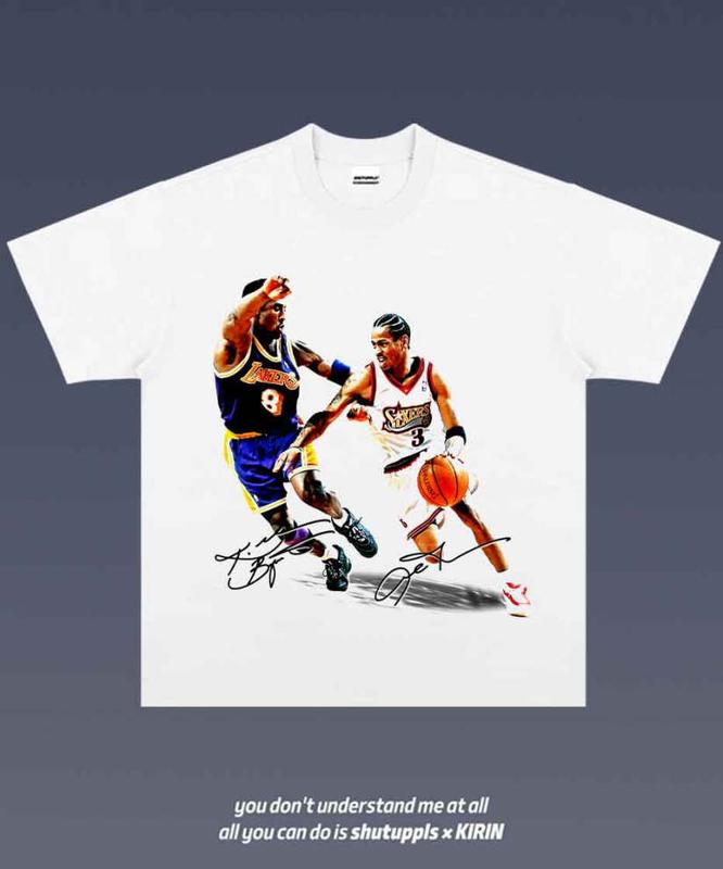KOBE VS IVERSON 2.12 VINTAGE TEE  MEN'S GRAPHIC T-SHIRT SWEATSHIRT HOODIE  GIFT FOR FAN