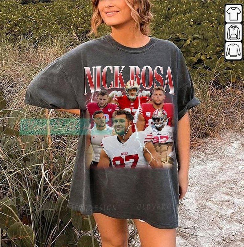 Vintage Nick Bosa Football Shirt, Vintage Nick Bosa shirt  shirt, San Francisco shirt, Sweatshirt, Hoodie
