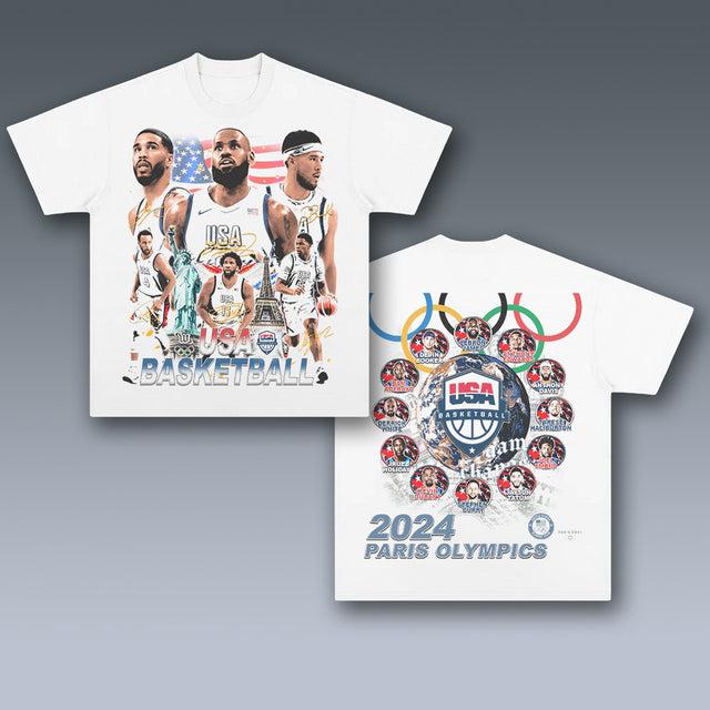 VINTAGE TEE  2024 USA BASKETBALL TEAM