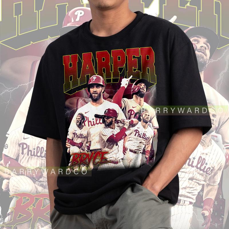 Bryce Harper Vintage 90s Shirt  Sweatshirt  Hoodies, Bryce Harper Shirt, Bryce Harper Graphic Tee, Baseball Shirt, Gift For Her and Him, sports sweate