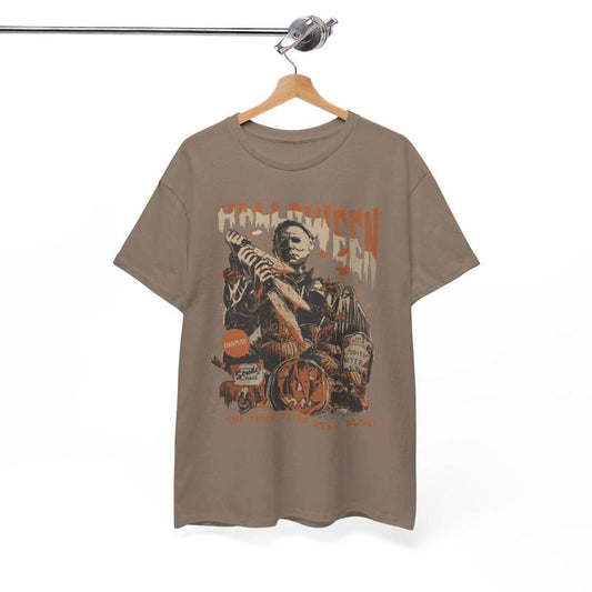 Vintage Michael Myers Halloween Unisex Heavy Cotton Tee - Myers Thriller Friday the 13th Horror - Retro Halloween Shirt - Thriller - Fall Vibes - Tric
