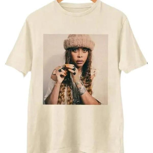Erykah Badu 90s Graphic T-Shirt, Vintage Music Icon Design, Casual Unisex Cotton Tee,  Menswear Top, Womenswear Top, Gift For People, Soft Love