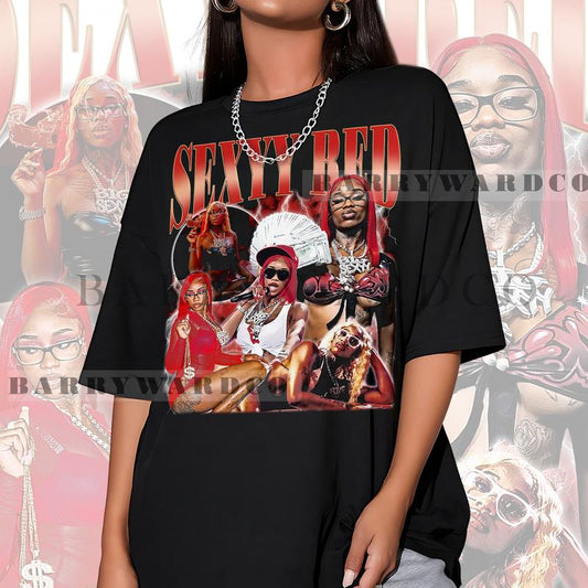 Sexyy Red Vintage 90s Shirt  Sweatshirt  Hoodies, Sexyy Red T-Shirt, Sexyy Red Graphic Tee, Oversized Rap Tee, Gift For Him and Her, Rapper Sexyy Red,