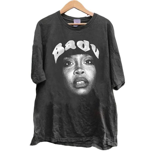 Vintage Erykah Badu Concert Shirts for Music Fans & Women Retro 90s Shirt Cotton Menswear Cotton Menswear