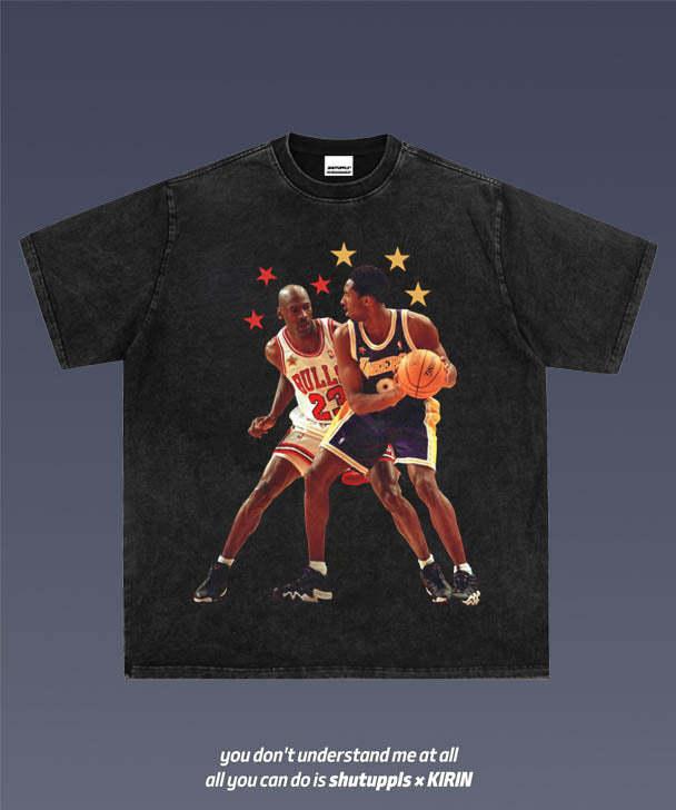 MICHAEL VS KOBE 1.11 VINTAGE TEE  MEN'S GRAPHIC T-SHIRT SWEATSHIRT HOODIE  GIFT FOR FAN
