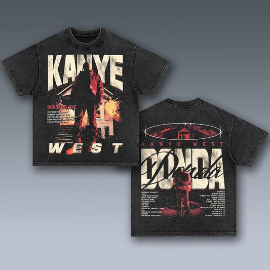 KANYE WEST - DONDA 2 SIDES Cotton Vintage Shirt To Match Sneaker Hiphop Clothing Rapper Merch Shirt, Hiphop Tour Concert 2024, Gift For Fan Y2K Aesthe