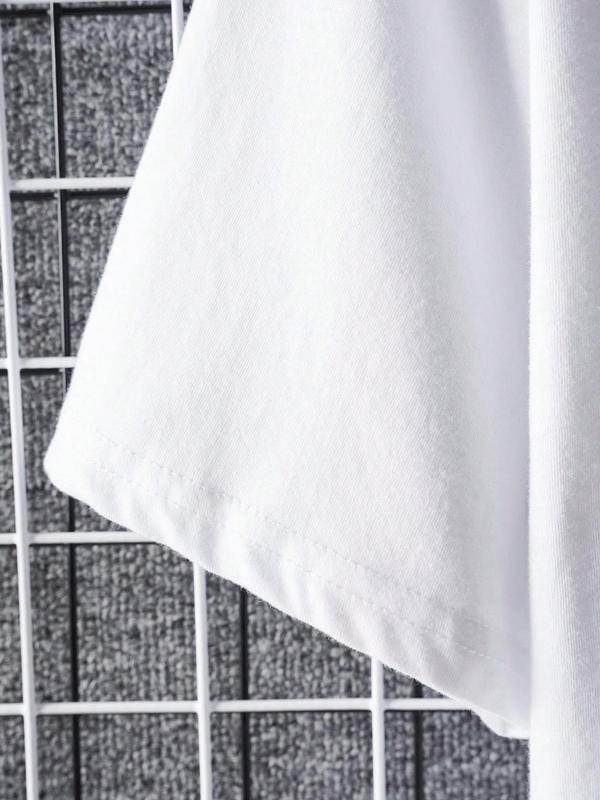 Men's Letter Print Round Neck TeeÃ‚Â Summer Clothes, Regular FitÃ‚Â Casual Short Sleeve Crew Neck T-Shirt for Summer, Graphic Tees,Ã‚Â Fashion Men's Streetwear