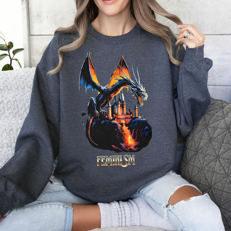 FÐµminism Dragon Fantasy Vintage Shirts