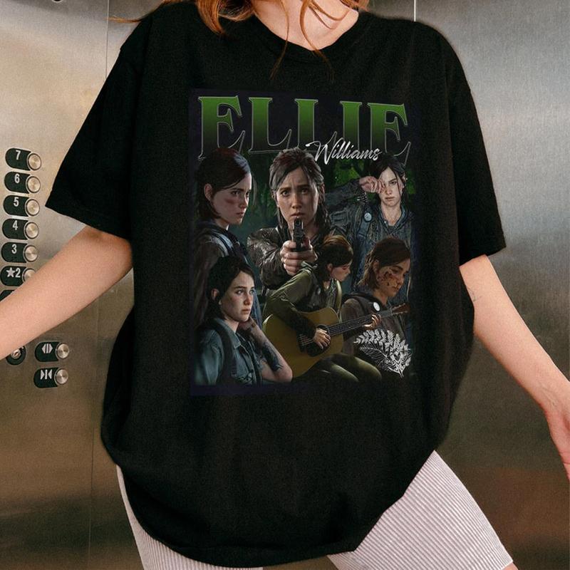 Ellie Williams The Last Of Us Vintage T-Shirt, TLOU Vintage Shirt,  Ellie Williams Gift For Movies Lovers Casual Clothing Fabric Sweatshirts Streetwea