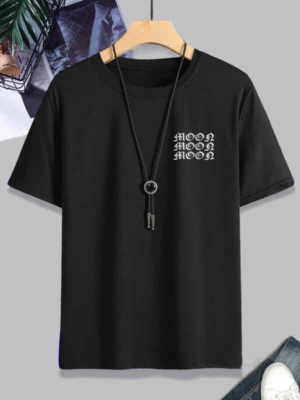 Men's Thin Letter & Graphic Round Neck Tee, Fashion Casual Vintage Regular FitÃ‚Â Vintage Sculpture Print Short Sleeve T-Shirt, Streetwear, Graphic Tees,