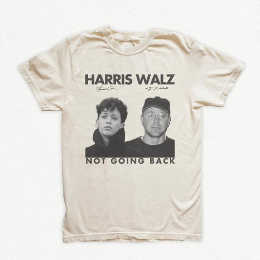 Vintage Young HÃÂ°rris Walz Mug T-Shirts, HÃÂ°rris Walz Not Going Back Shirts