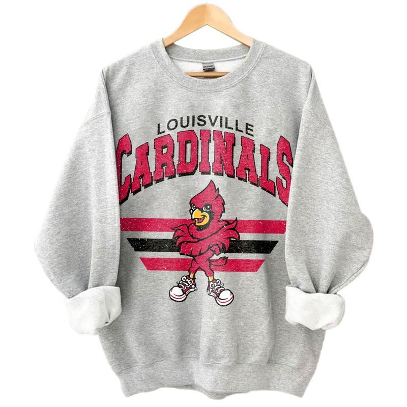 Louisville Vintage Football NCAA Sweatshirt - Tshirt - Hoodie, University of Louisville Unisex Football NCAA Shirt, Unisex Vintage NCAA Shirt, Classic