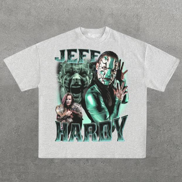VINTAGE TEE  JEFF HARDY, Prints Vintage T-Shirt, Wrestler Shirt, WWE Shirt, Y2k Shirt, Vintage Graphic Tee, Unisex T-Shirt, Gift For Him, Adult Casual